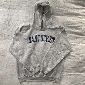 Nantucket Grey Hoodie preppy collegiate